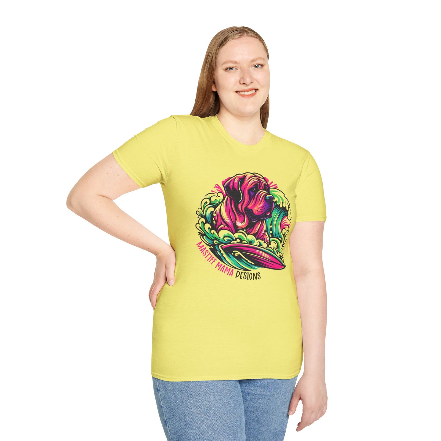 Vibrant Mastiff Mama Designs Unisex T-Shirt