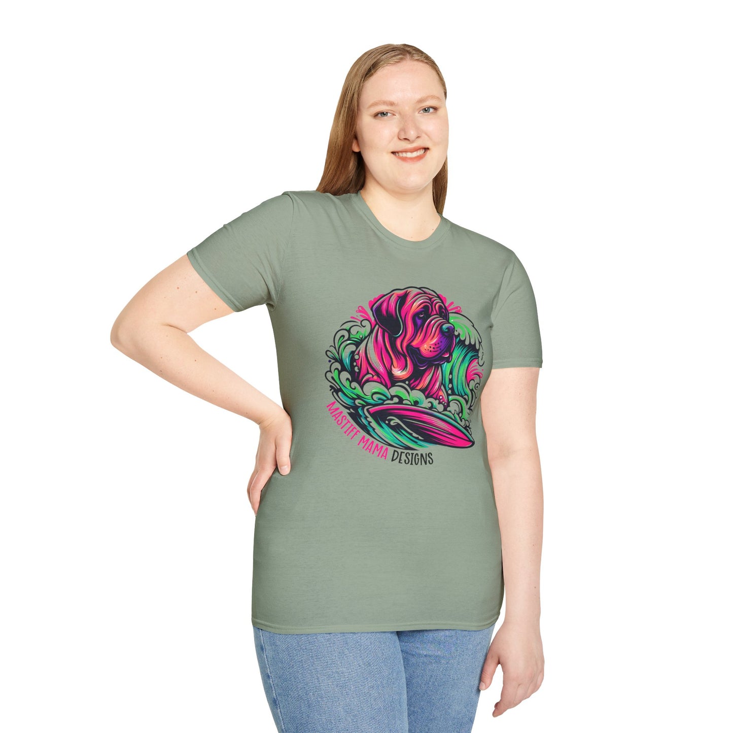 Vibrant Mastiff Mama Designs Unisex T-Shirt