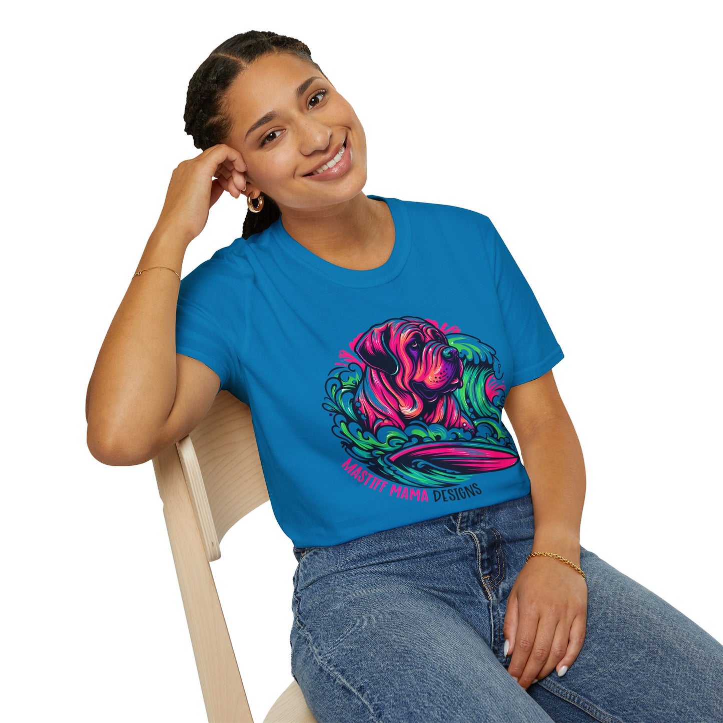 Vibrant Mastiff Mama Designs Unisex T-Shirt