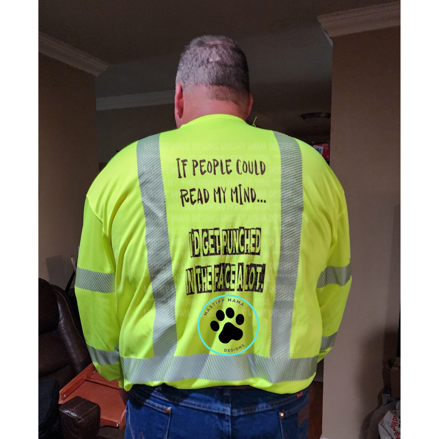 Custom Carhartt Work Shirts - Force High-Visibility Long Sleeve Class 3 Shirt Blue Collar - 7 Designs