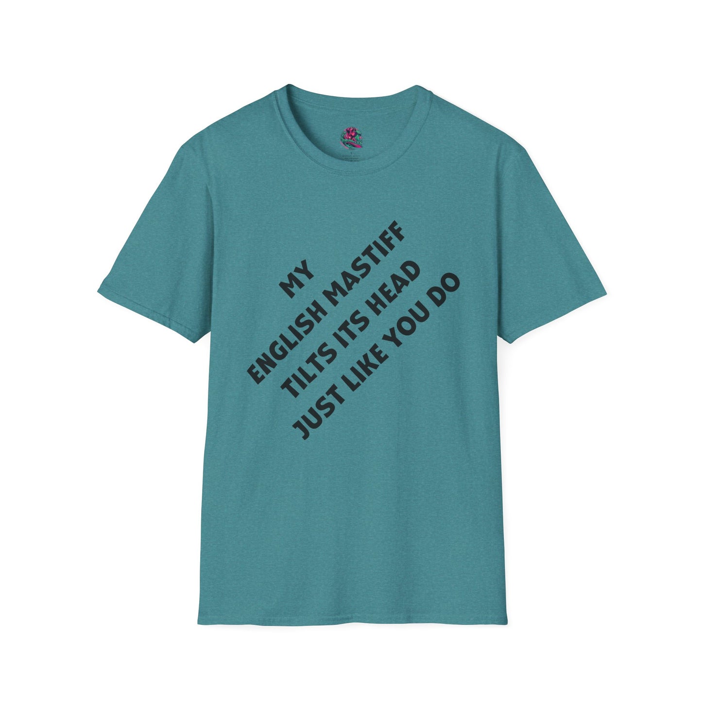 Funny English Mastiff Lover's Head Tilt Unisex T-Shirt