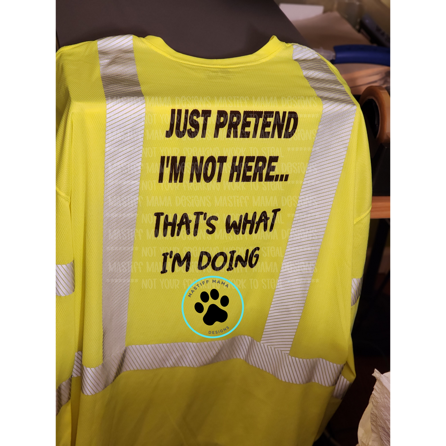 Custom Carhartt Work Shirts - Force High-Visibility Long Sleeve Class 3 Shirt Blue Collar - 7 Designs