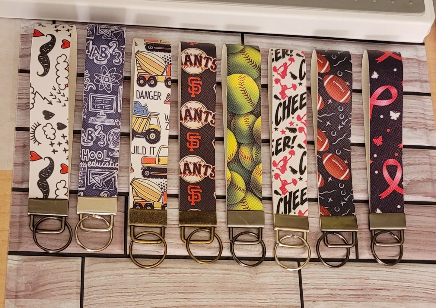 Faux Wristlet Keychains - 20 design options - limited quantities