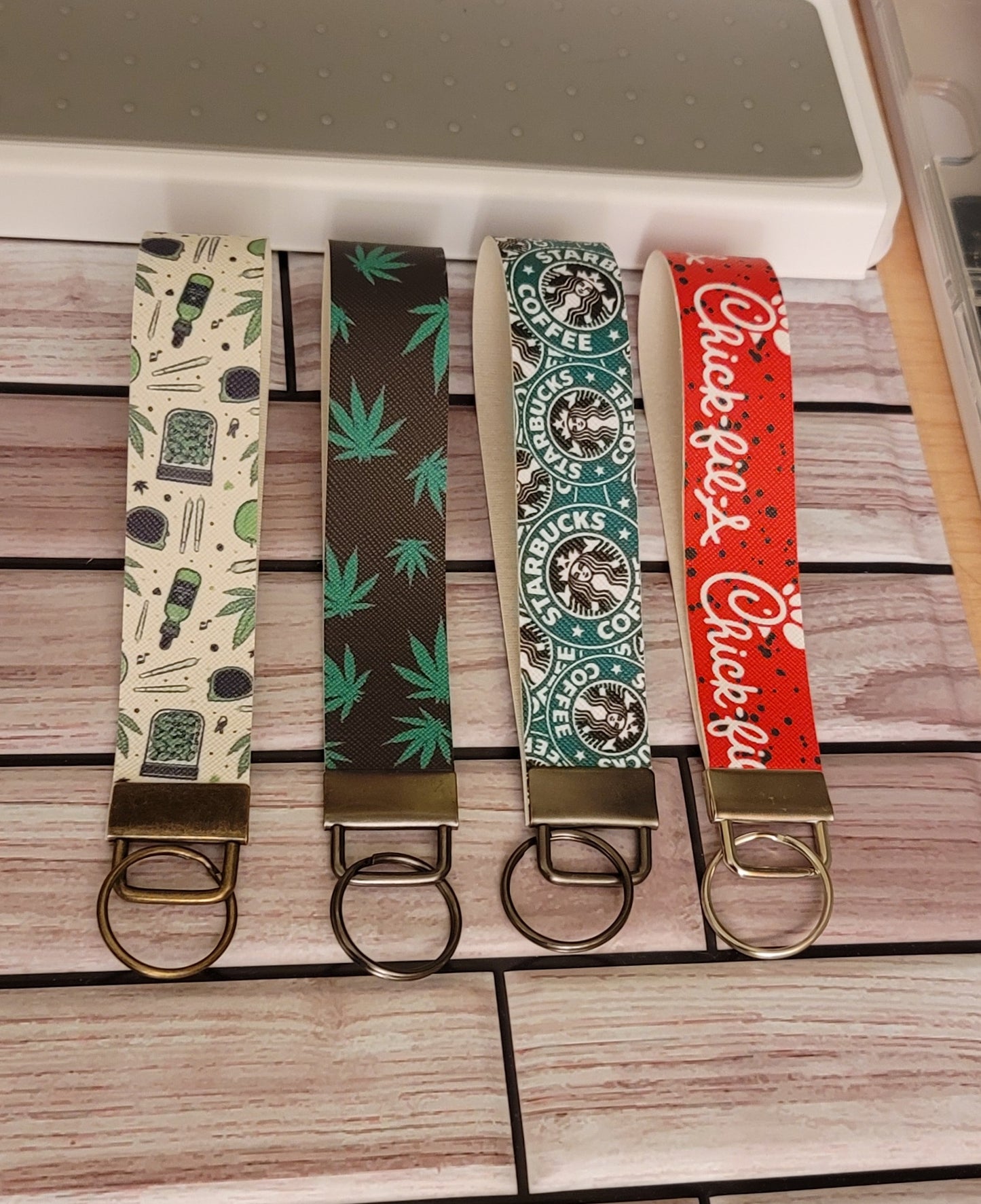 Faux Wristlet Keychains - 20 design options - limited quantities