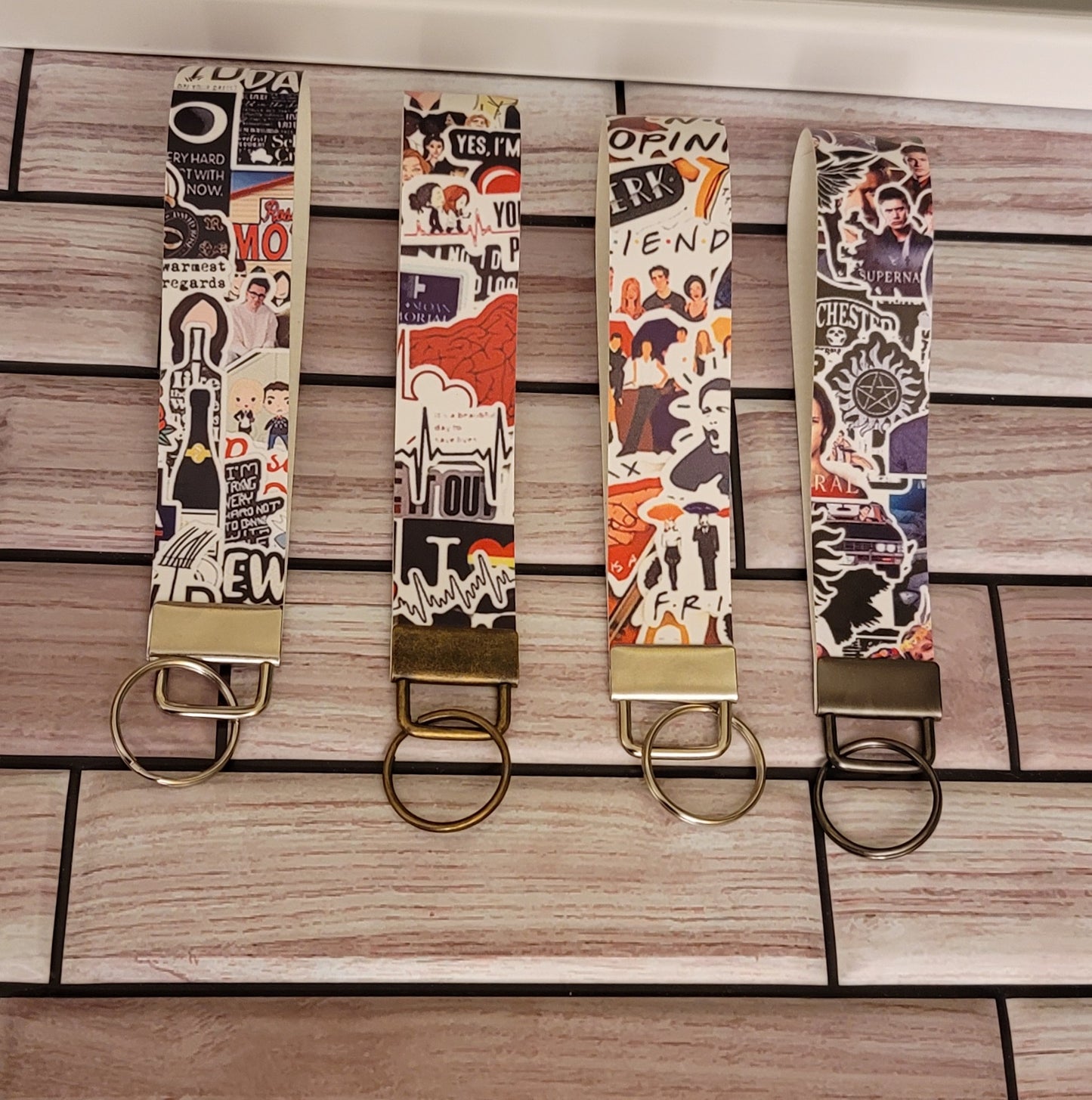 Faux Wristlet Keychains - 20 design options - limited quantities