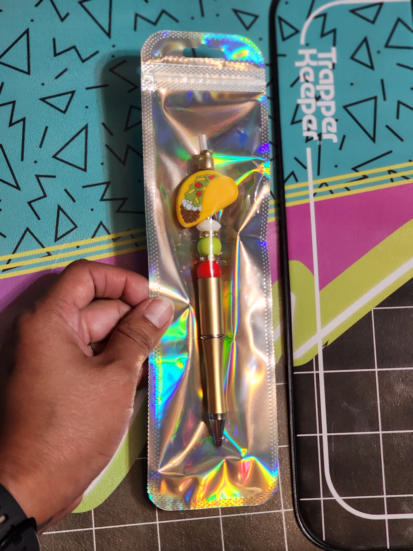 Custom Made Taco Beaded Writing Pen - Limited Quantities