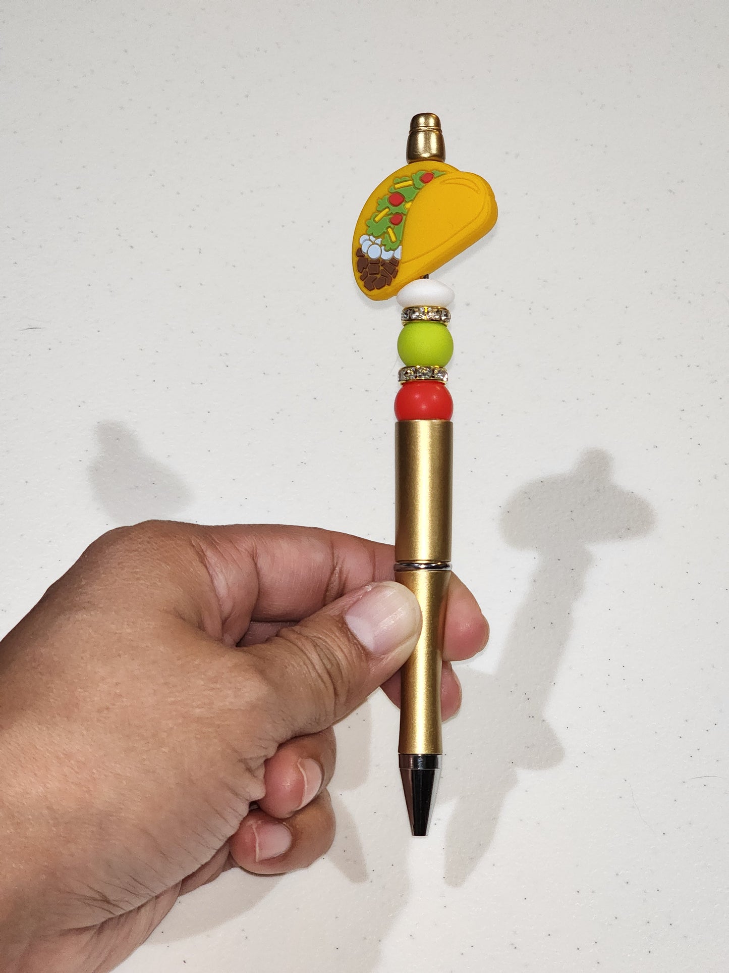 Custom Made Taco Beaded Writing Pen - Limited Quantities