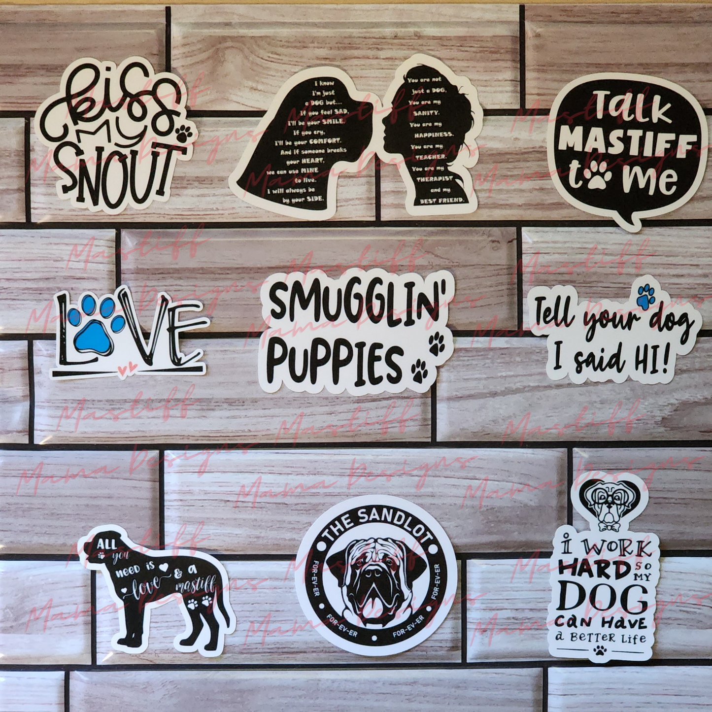 Dog Sticker Designs - 7 Designs