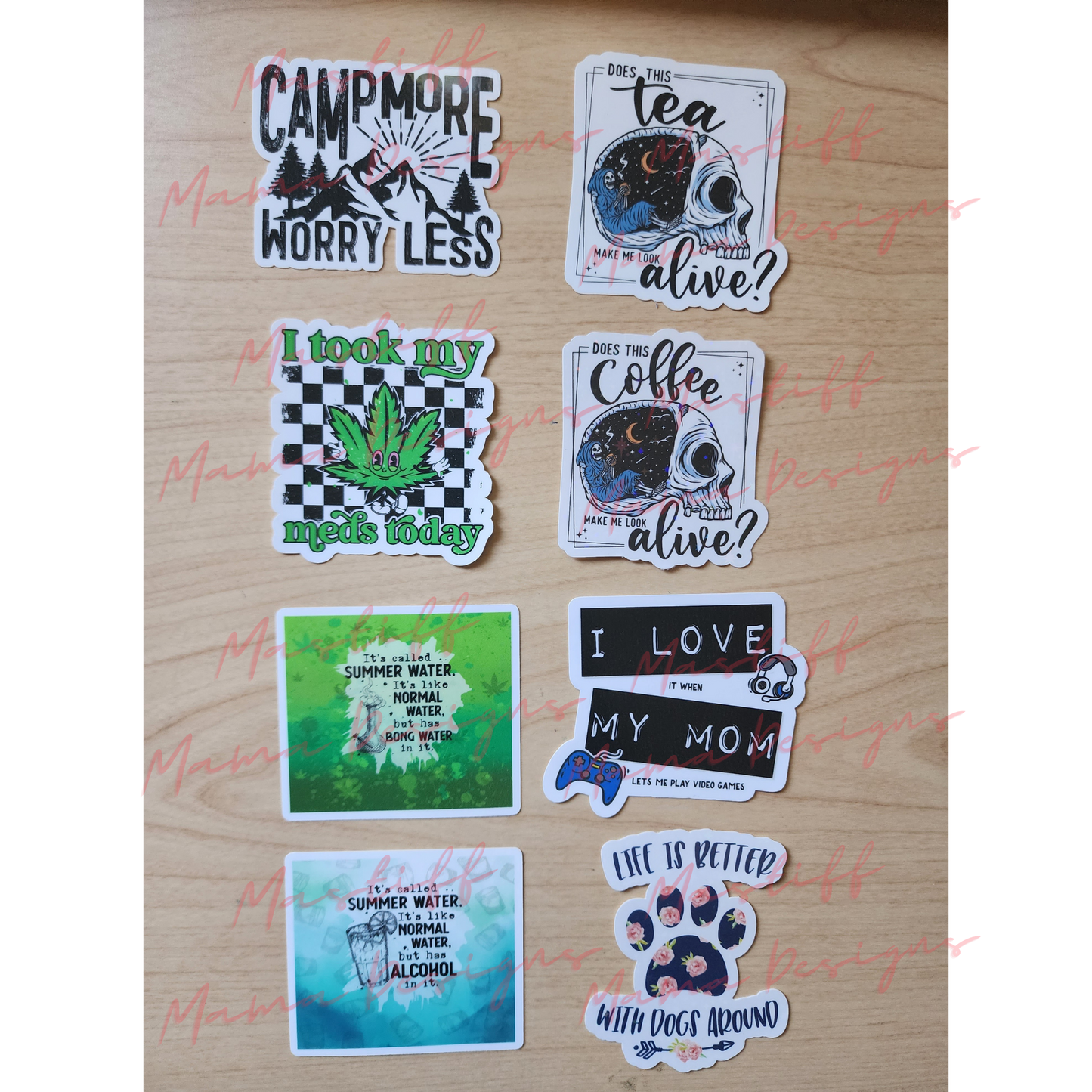 Various Sticker Designs - 8 Designs