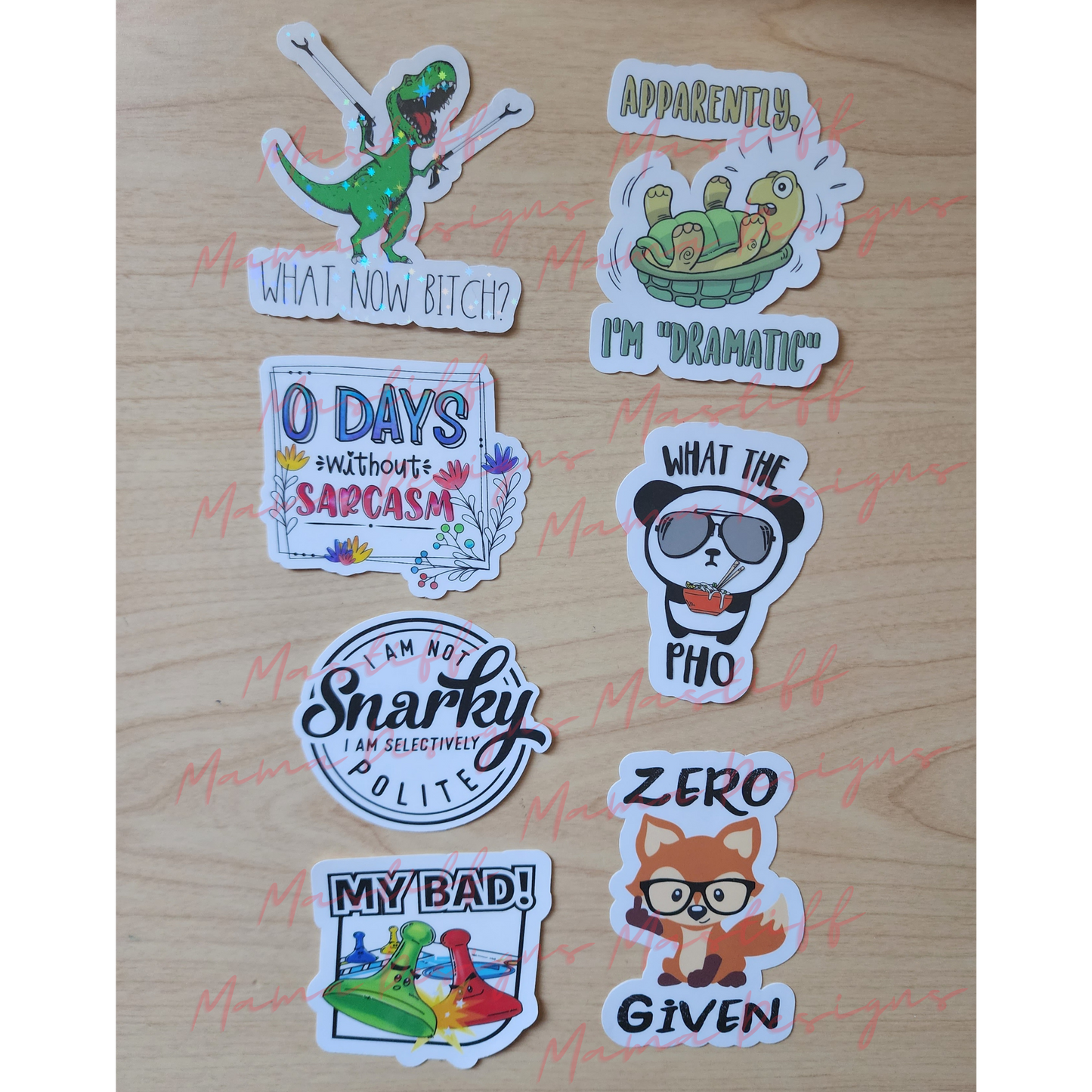 Funny Sticker Designs - 7 Designs