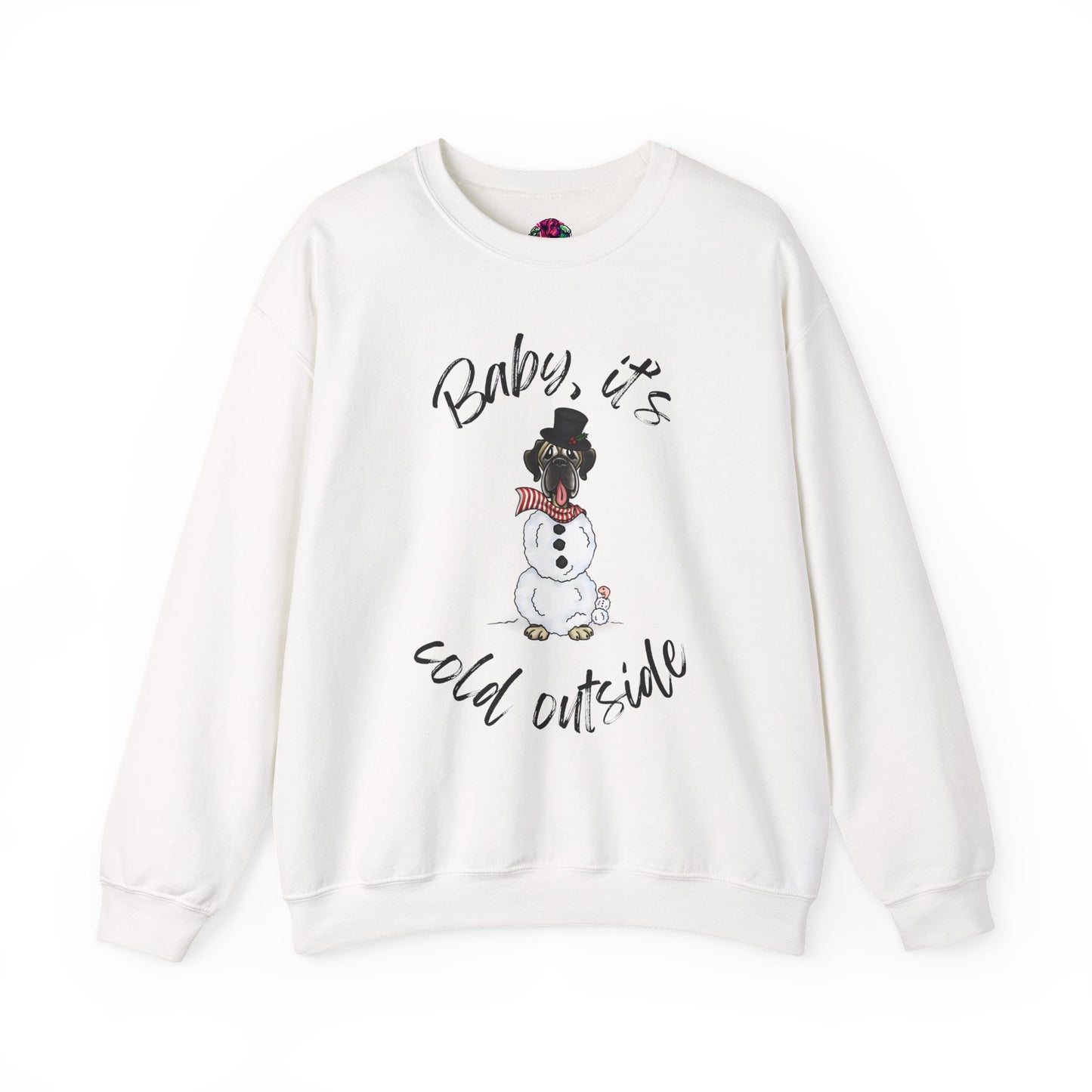 DTG Flat Frankie & Ernie the Wormie Holiday Sweatshirt "Baby, It's Cold Outside"