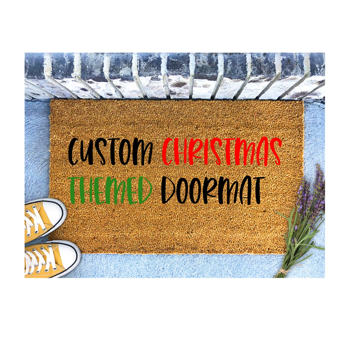 Surprise Christmas Themed Doormat Custom for Gloria B. Only