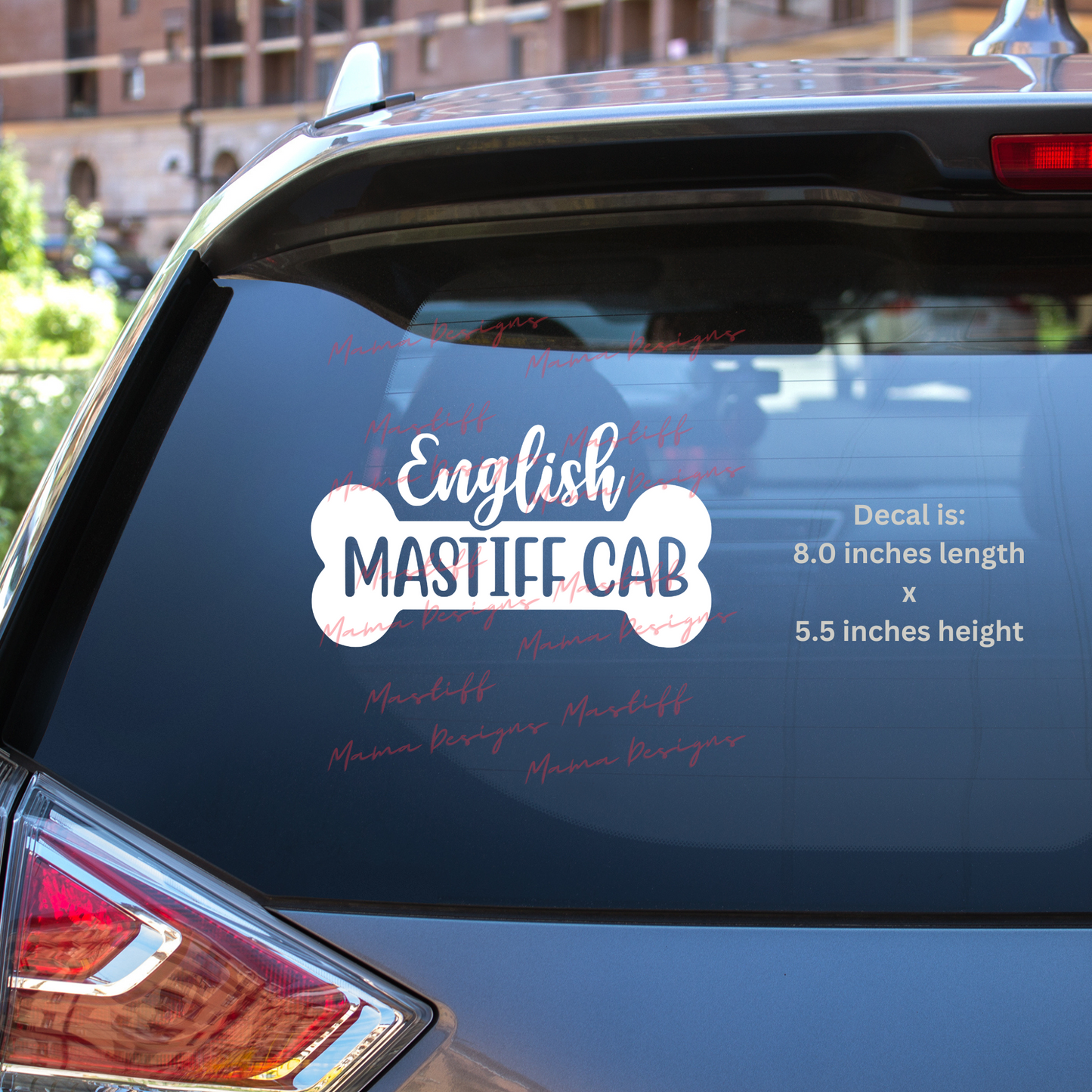 English Mastiff Cab Decal