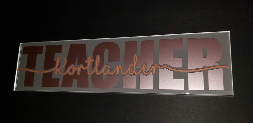 Personalized Glass Tiles for Teacher