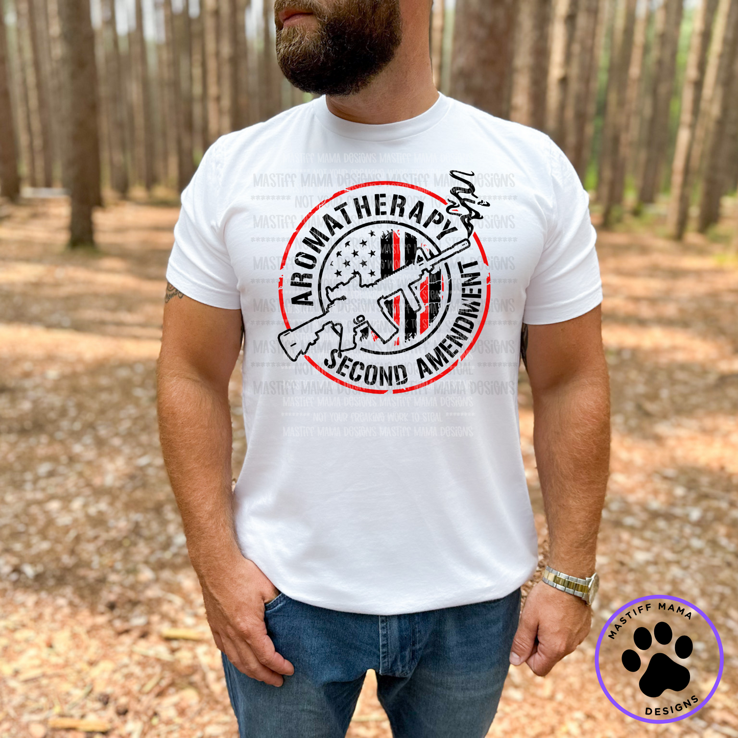 Aromatherapy 2nd Amendment Pew Pew Unisex Short Sleeve Shirt - 2 color options