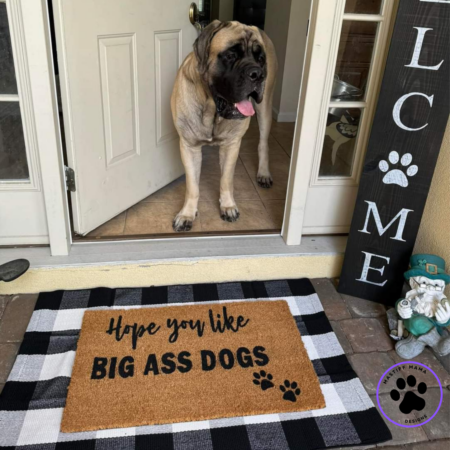 Hope You Like Big Ass Dogs Version 1 Doormat