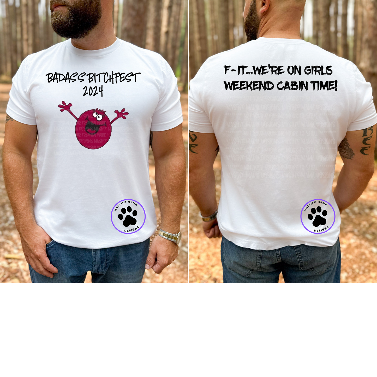 Custom Girls Weekend 2024 Shirt for KaDee C. Unisex Short Sleeve Shirt in Sport Gray