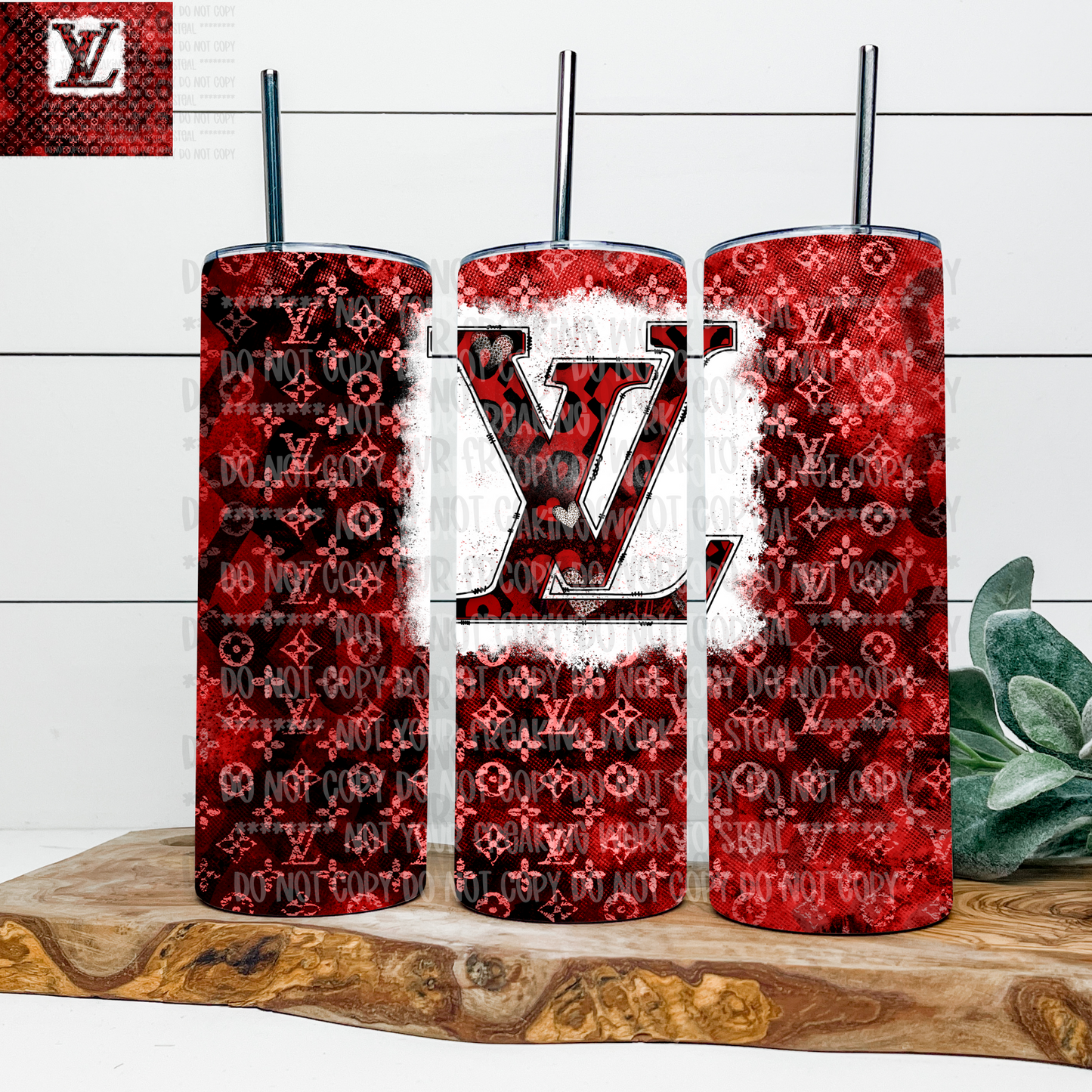 XO Valentine 20 oz Skinny Tumbler - 2 Design Color Options Limited Availability