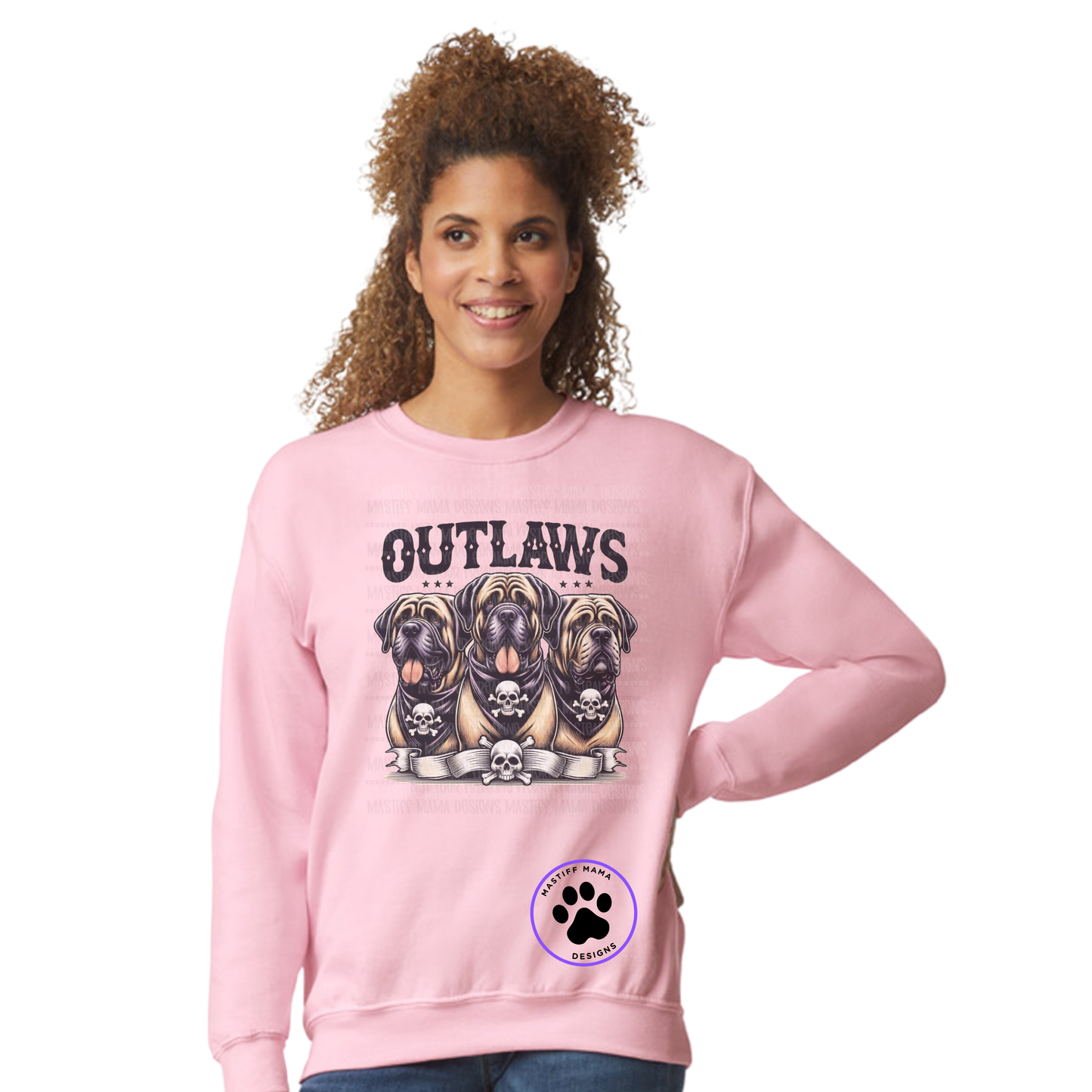 Mastiff Lovers Outlaws Unisex Crewneck - 5 color options