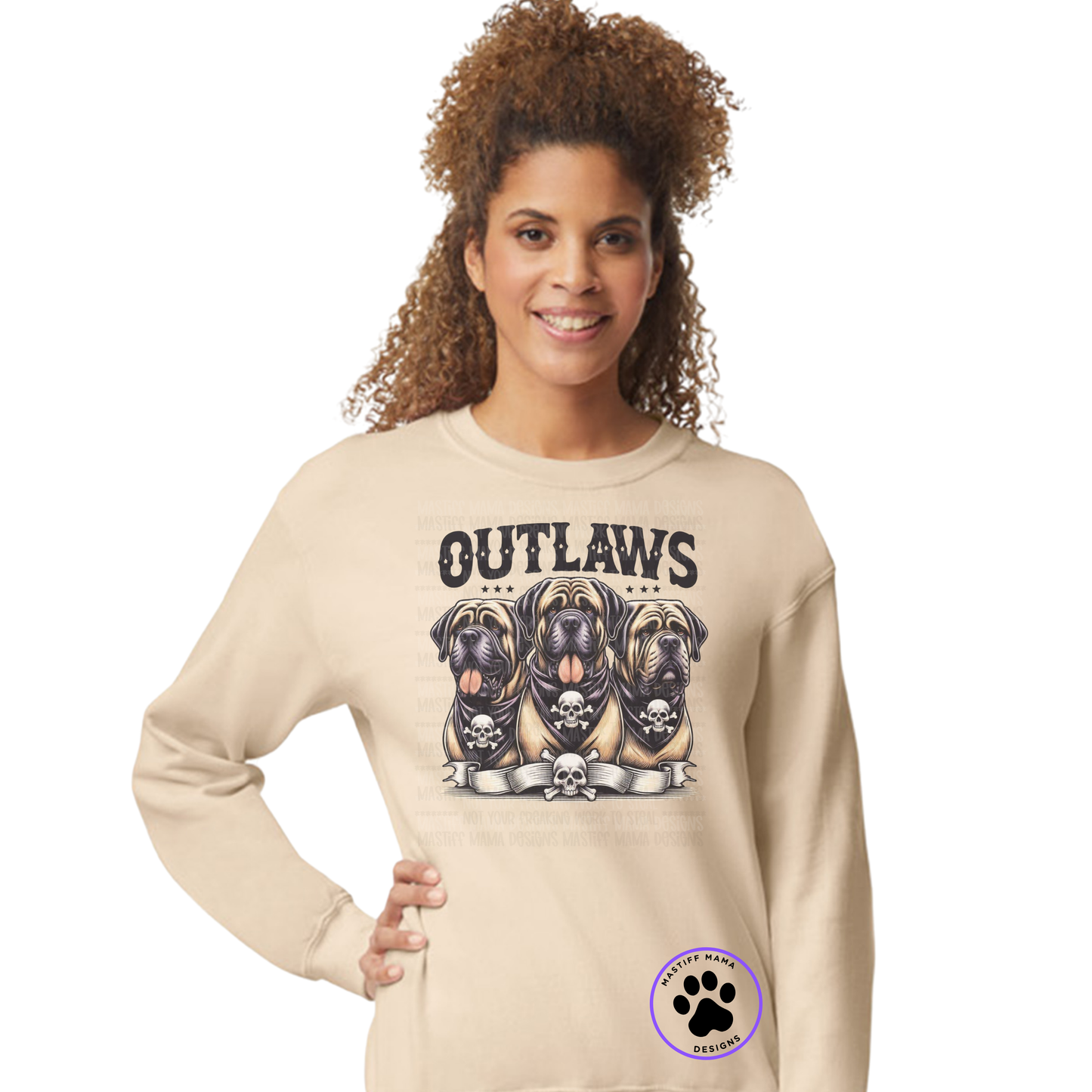 Mastiff Lovers Outlaws Unisex Crewneck - 5 color options