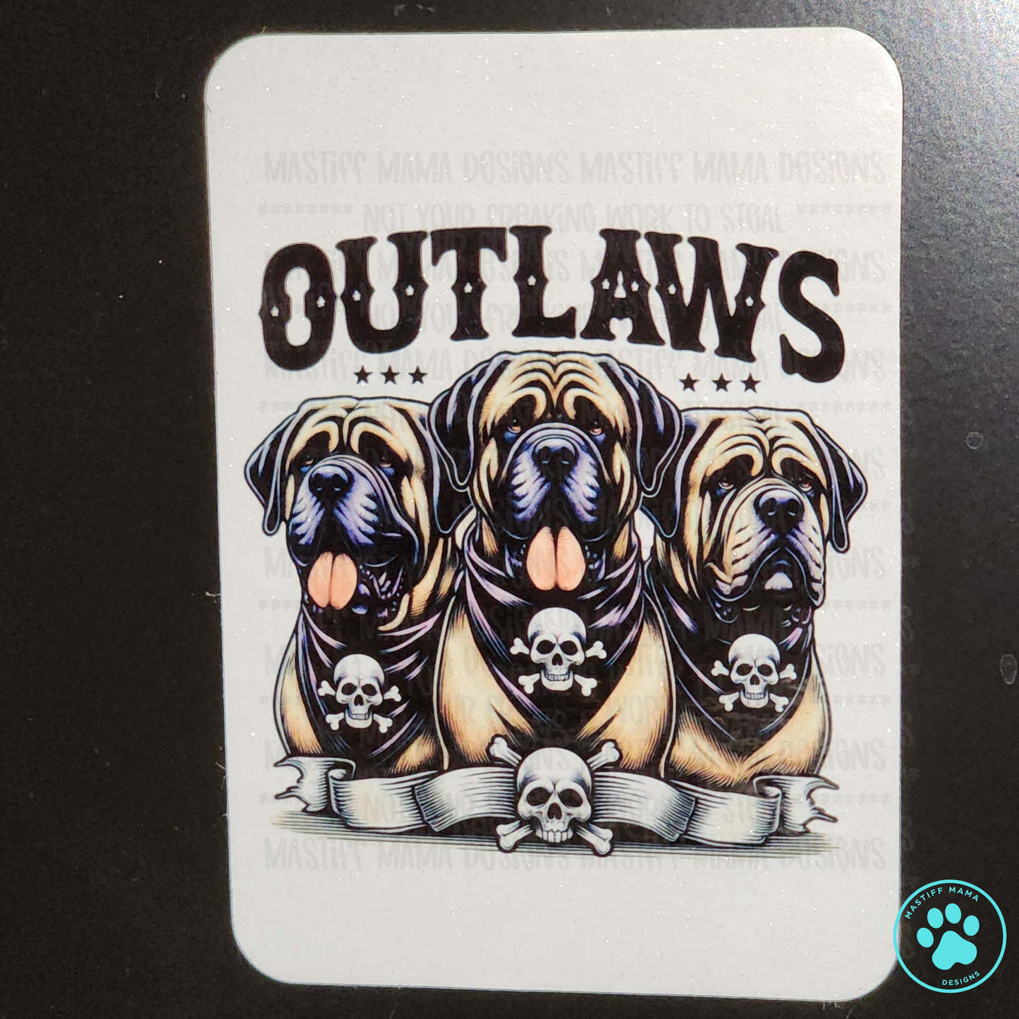 Mastiff Lovers Outlaws Magnet