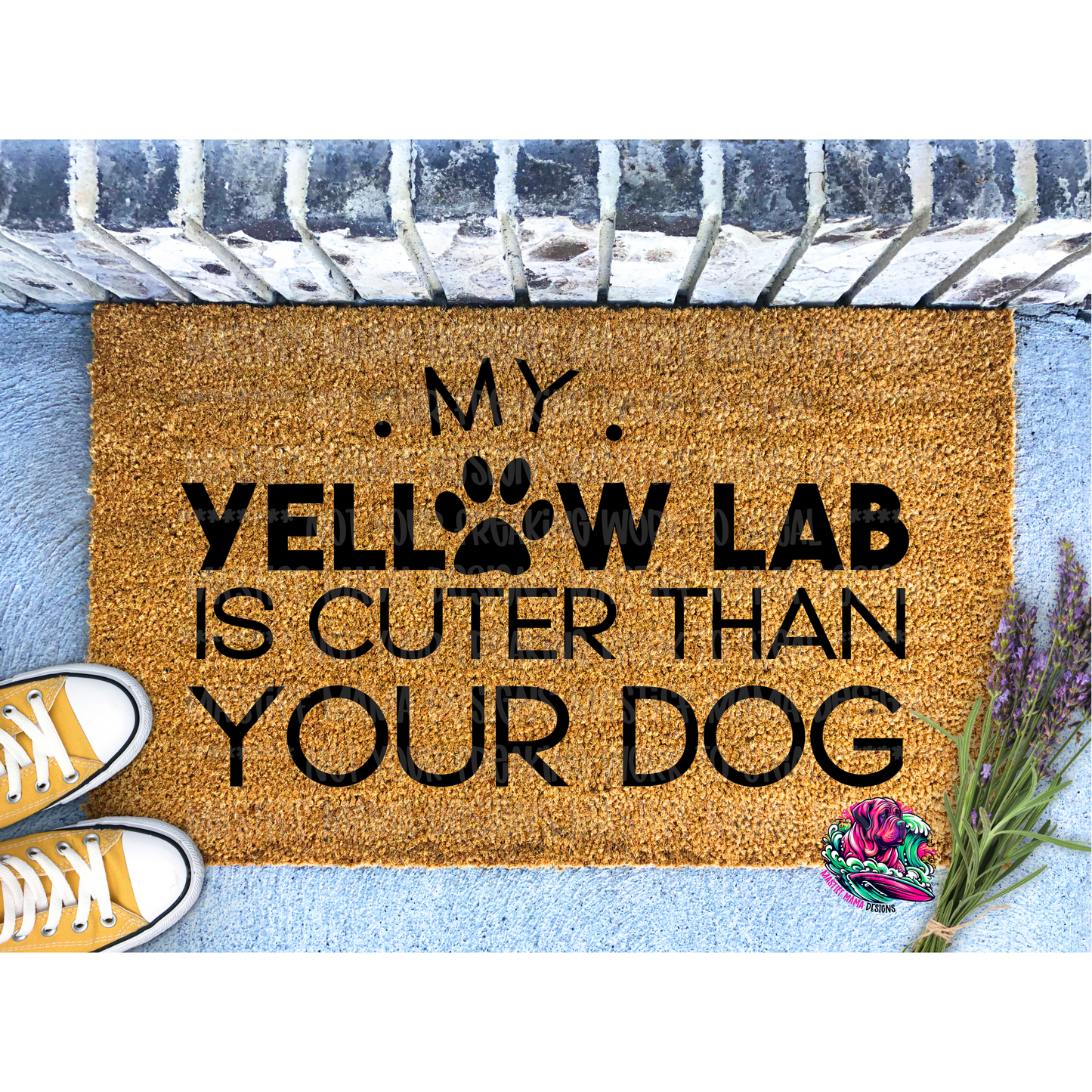 My Yellow Lab Is Cuter Than Your Dog Doormat