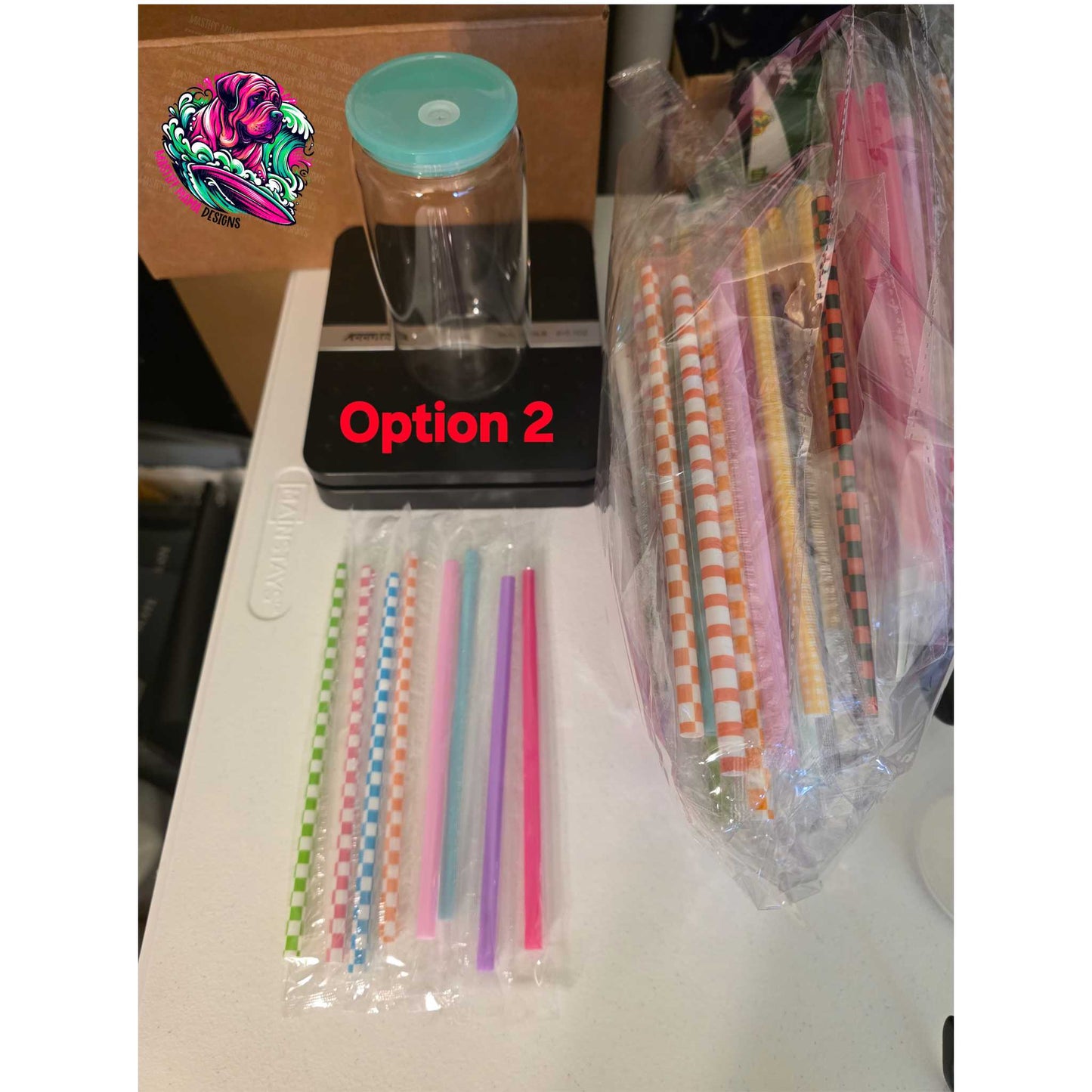 Dog Lovers Quote Full Wrap Clear 16 oz Glass Can - Use Drop Down Box To Select Style