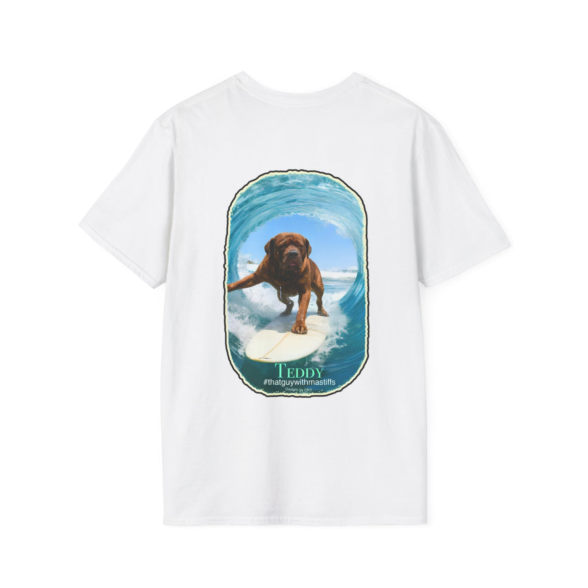 Teddy Surfs Up Era Tee – Official That Guy With Mastiffs Merch