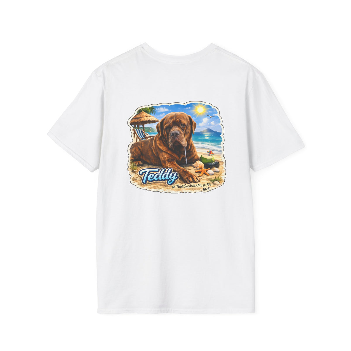Teddy’s Beach Bum Era Unisex Tee – Official That Guy With Mastiffs Merch