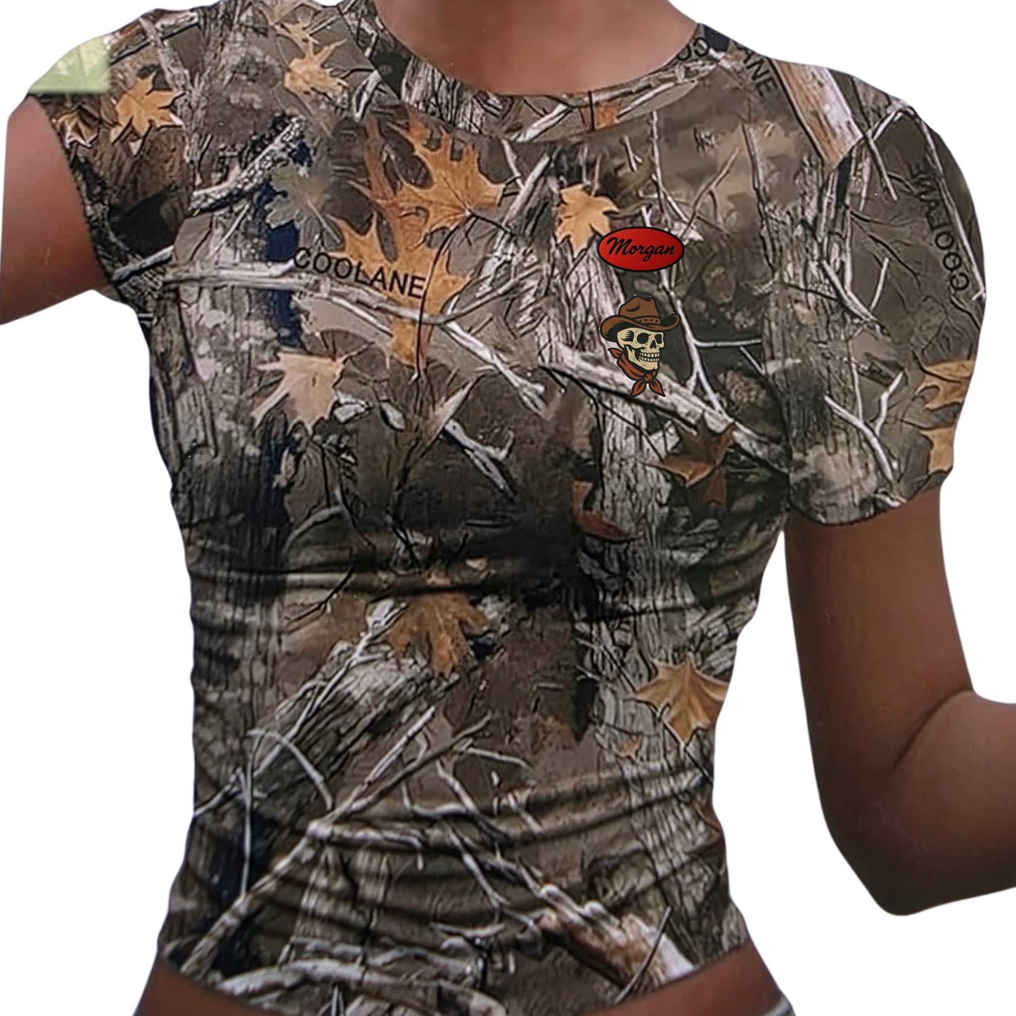 Custom Cowboy Skeleton Camo Shirt for Quenia ONLY