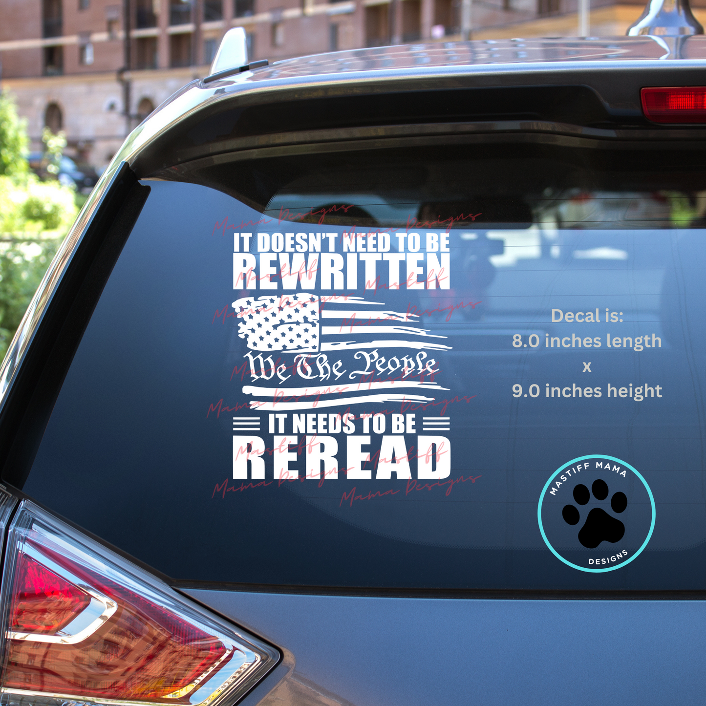 It Doesn't Need To Be Rewritten We The People It Needs To Be Reread Decal