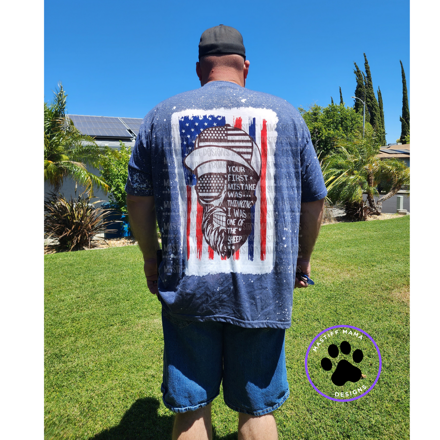 Flag First Mistake Thinking Was One of the Sheep Unisex Short Sleeve Shirt - 2 color options
