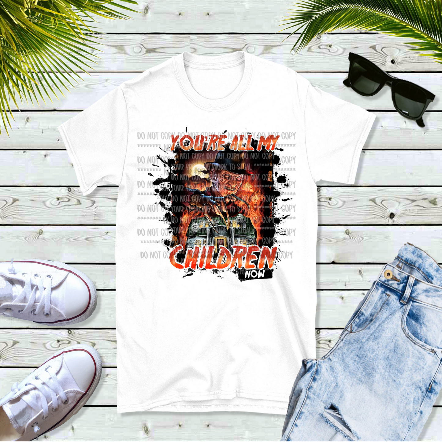 Fred You're All My Children Now Halloween Unisex White Short Sleeve Shirt - LIMITED Availability
