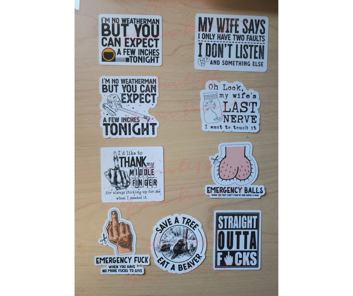 Funny Sticker Designs - 9 Designs