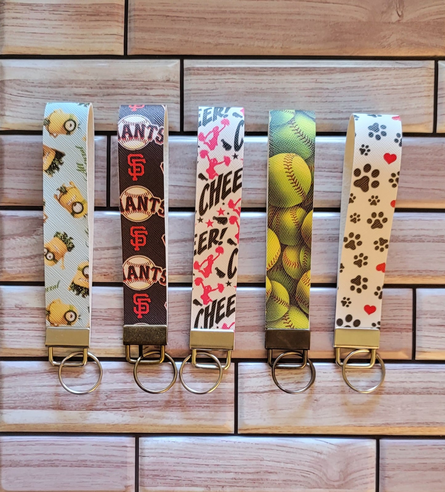 Faux Wristlet Keychains - 20 design options - limited quantities