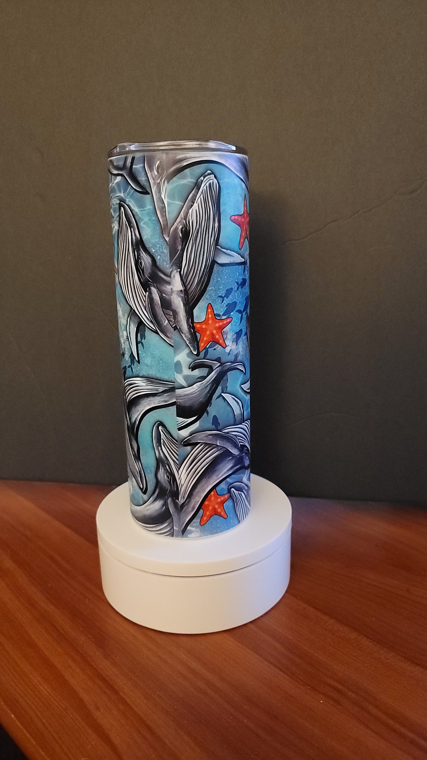 Humpback Whale Ocean 20 Oz Skinny Tumbler