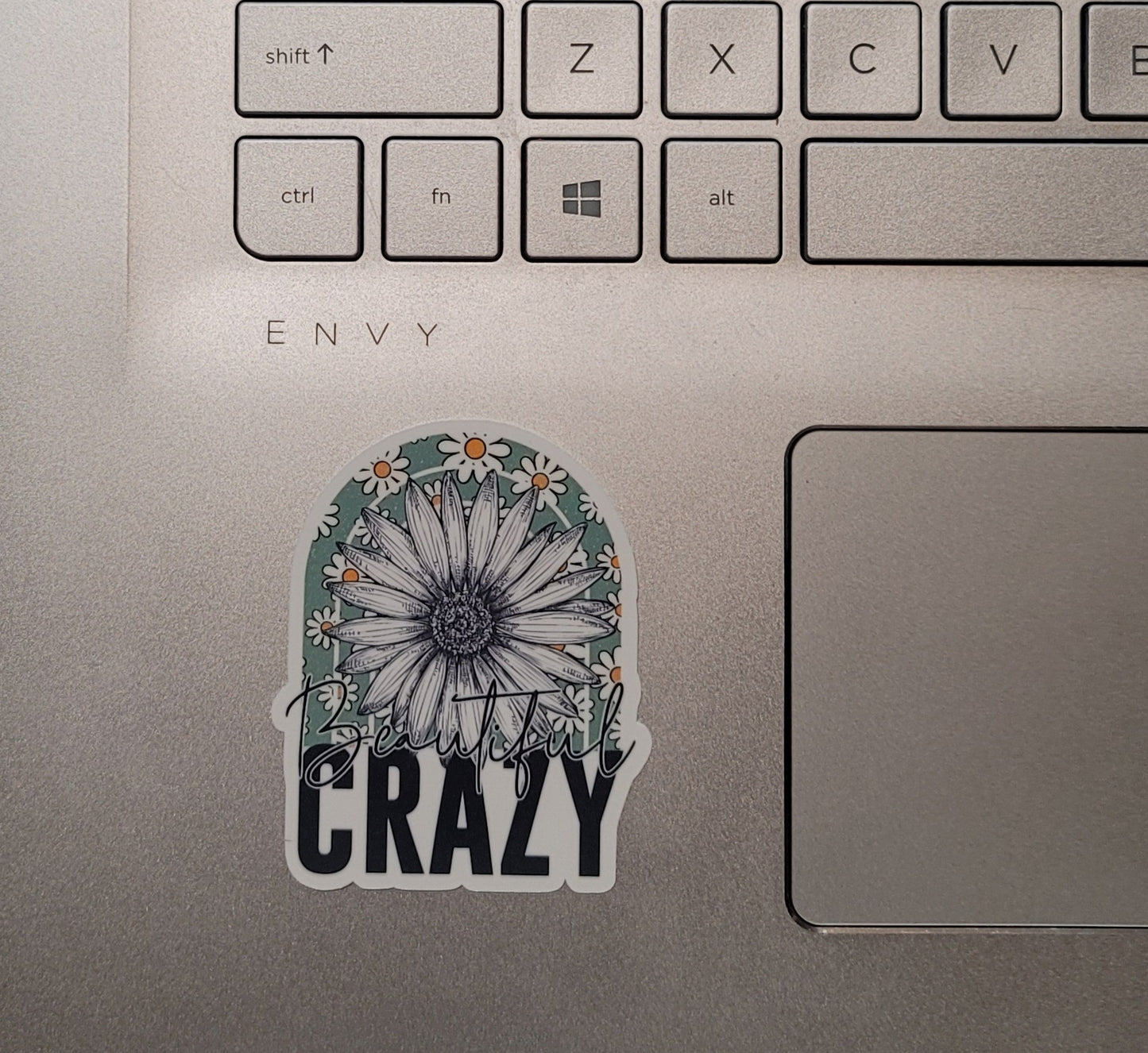 Beautiful Crazy Flower Rainbow Sticker