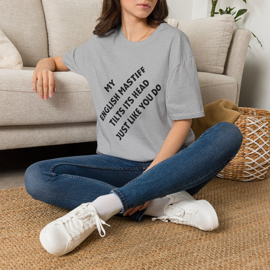 DTG Funny English Mastiff Lover's Head Tilt Unisex T-Shirt