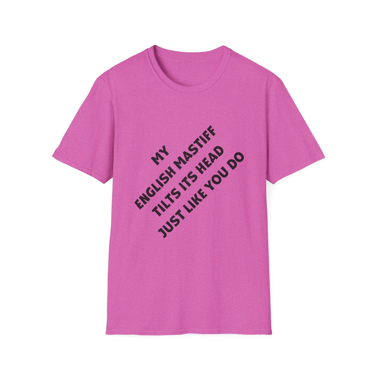 DTG Funny English Mastiff Lover's Head Tilt Unisex T-Shirt