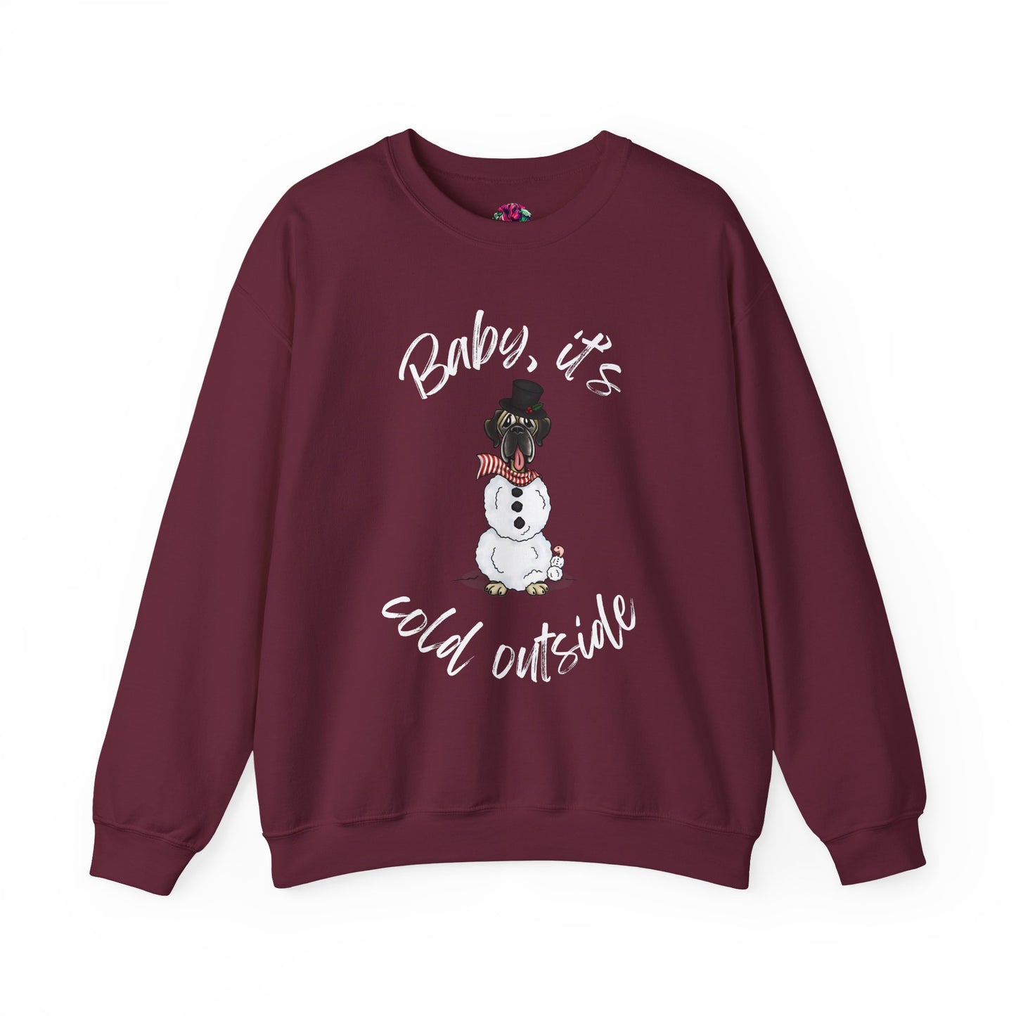 DTG Flat Frankie & Ernie the Wormie Holiday Sweatshirt "Baby, It's Cold Outside"