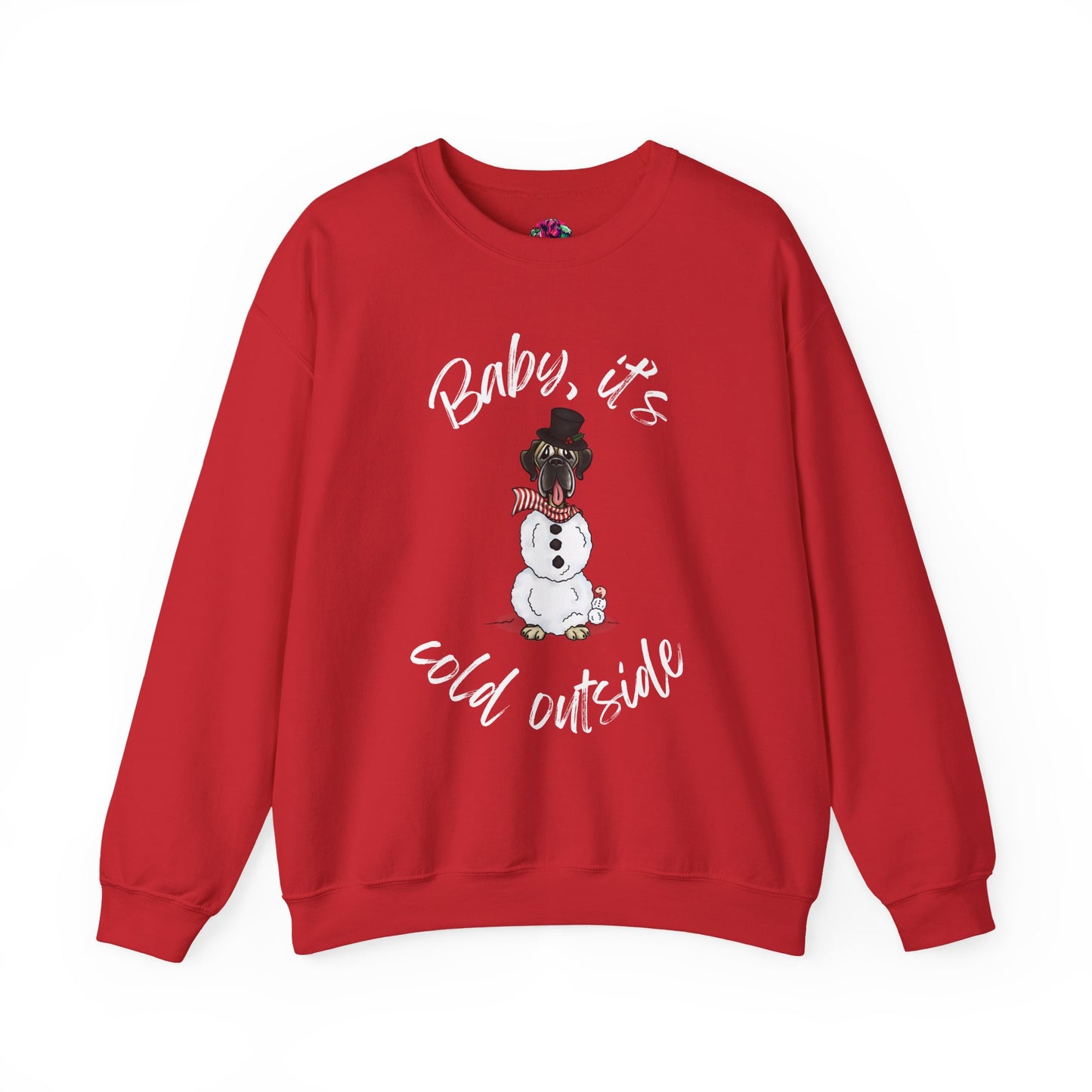 DTG Flat Frankie & Ernie the Wormie Holiday Sweatshirt "Baby, It's Cold Outside"