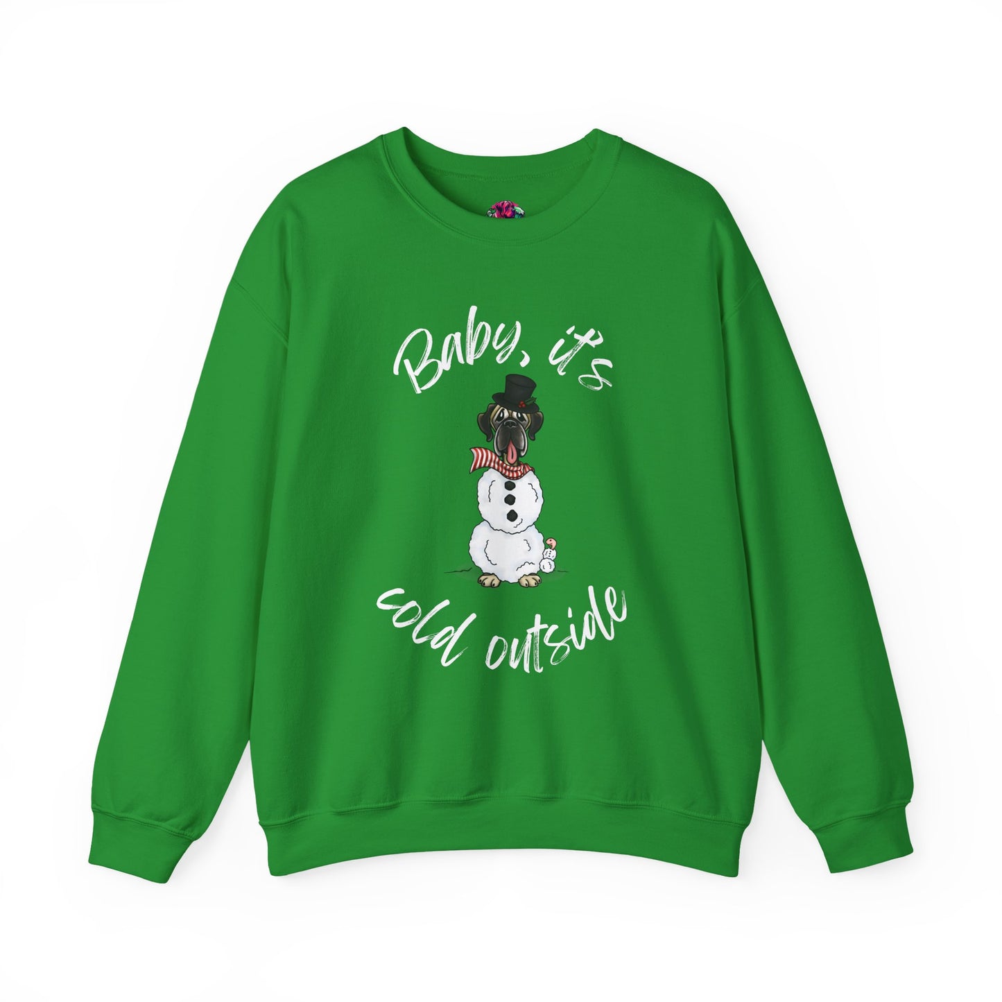 DTG Flat Frankie & Ernie the Wormie Holiday Sweatshirt "Baby, It's Cold Outside"