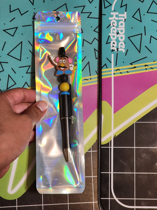 Custom Made Mr Potato Head Beaded Pen - ONLY 2 Available