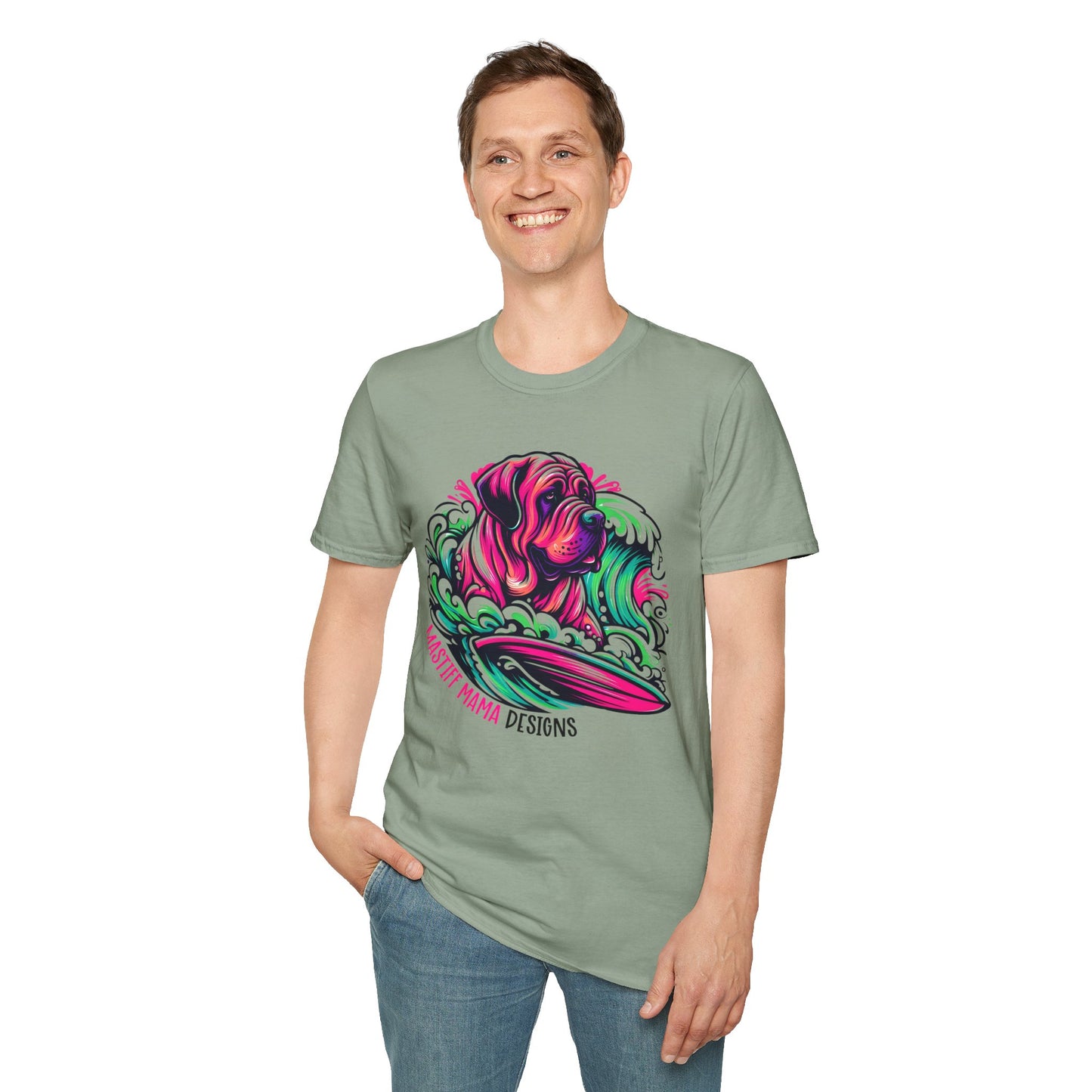 Vibrant Mastiff Mama Designs Unisex T-Shirt