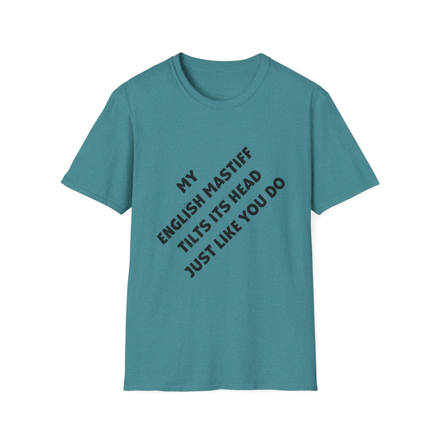 DTG Funny English Mastiff Lover's Head Tilt Unisex T-Shirt