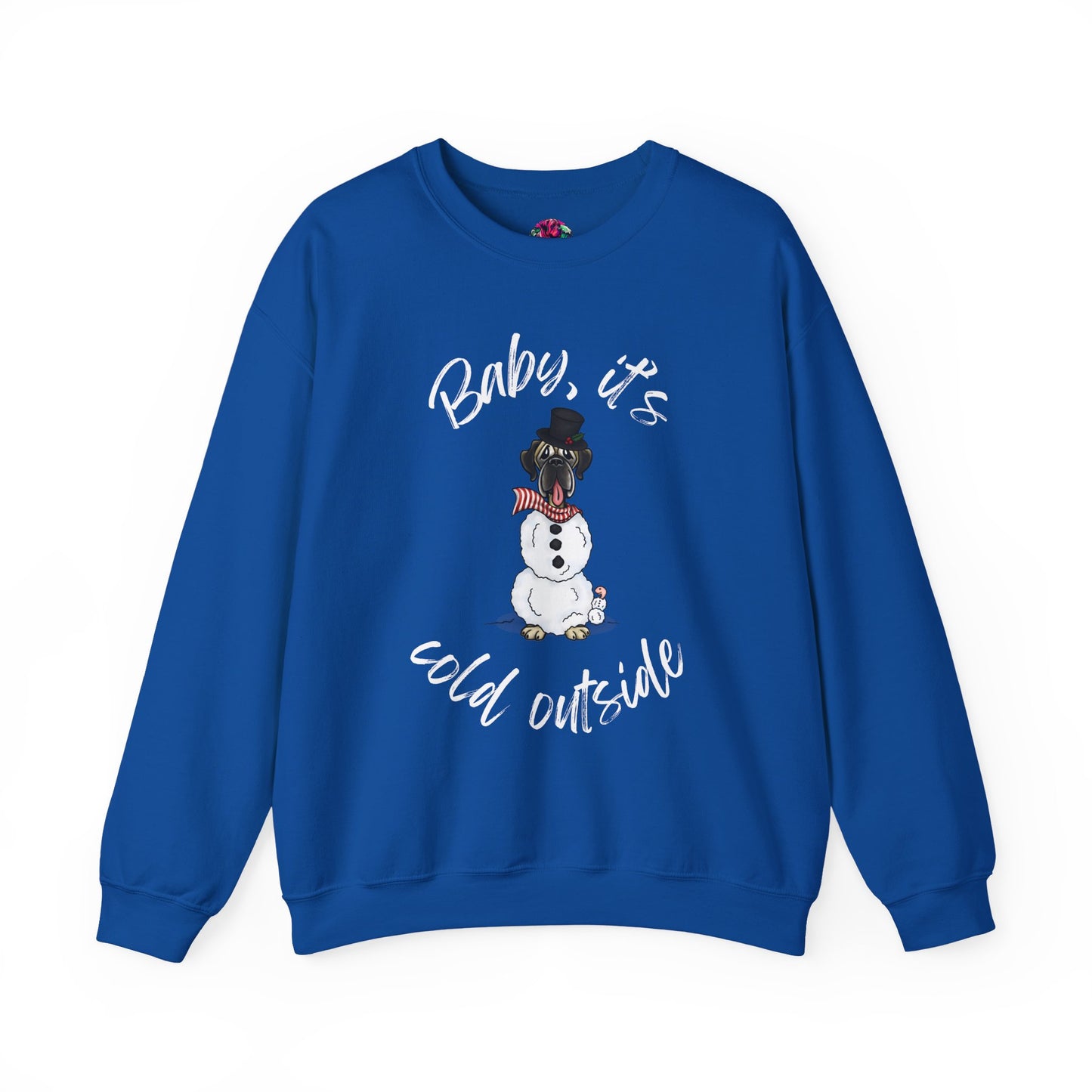 DTG Flat Frankie & Ernie the Wormie Holiday Sweatshirt "Baby, It's Cold Outside"
