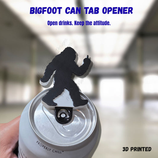 Bigfoot Can Tab Opener – FAFO Drink Tab Lifter - 3D Printed