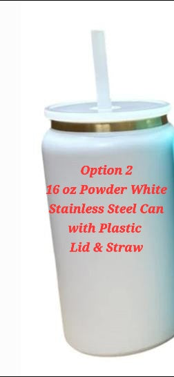 Mastiff Outlaw 16 oz Glass or Stainless Can - Use Drop Down Box to select style