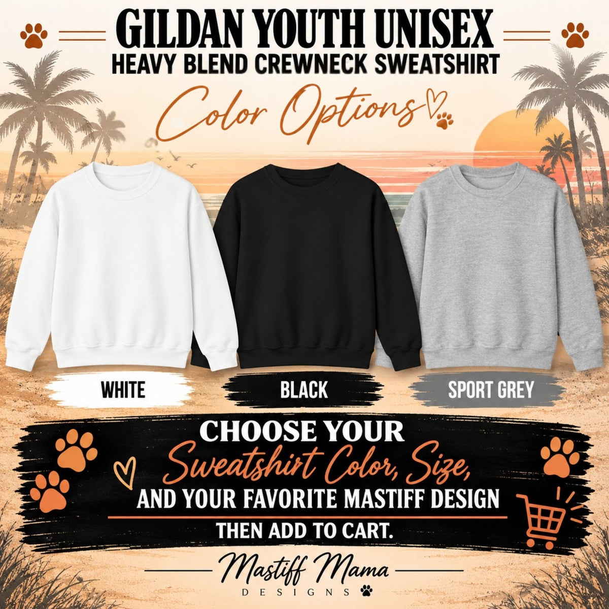 Official That Guy With Mastiffs youth sweatshirt with selectable colors.