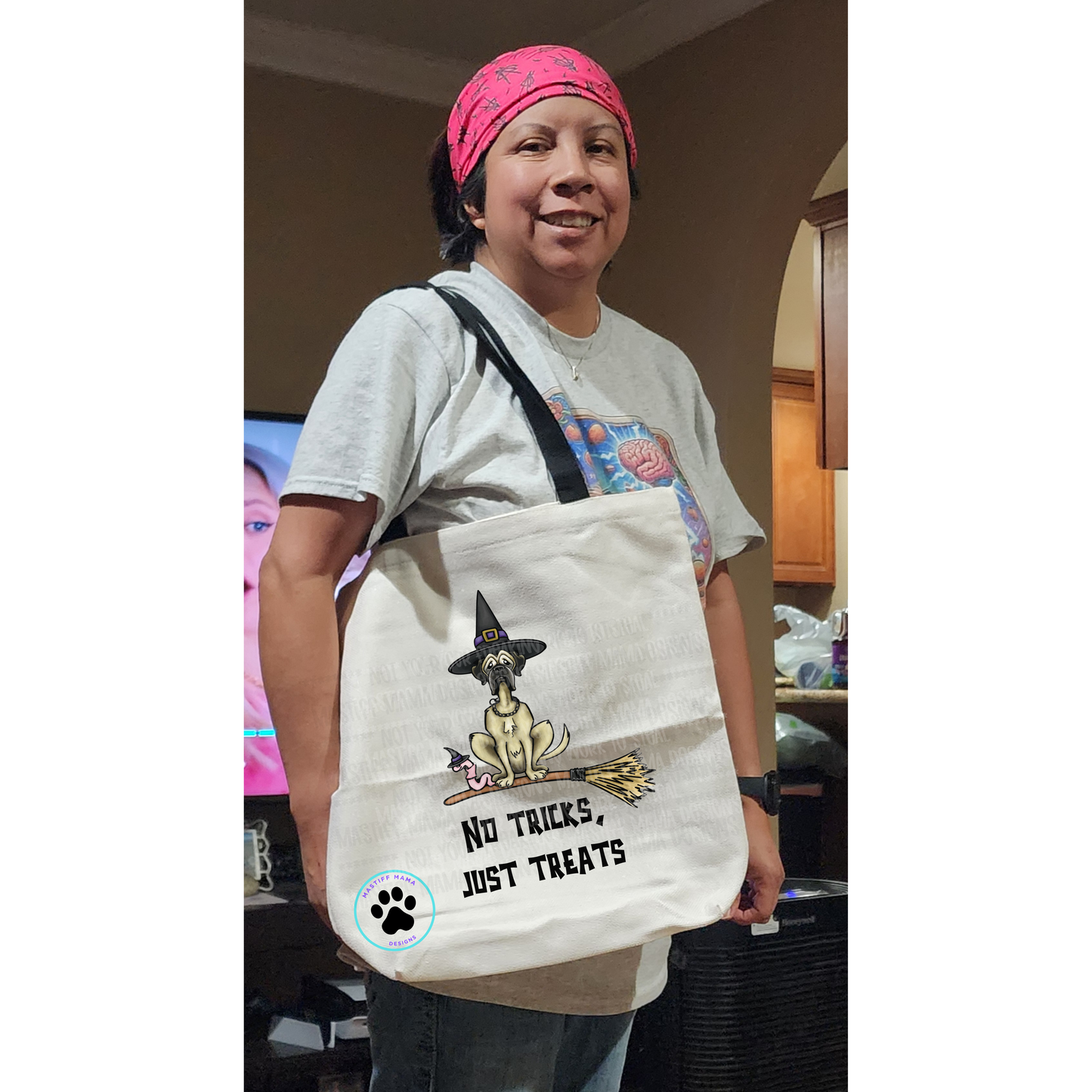 Flat Frankie Tote Bag - 2 Design Options Use Drop Down Box - One Sided Design